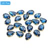 Unique Bargains Glass Craft Embellishments Flat Back Four Claws Teardrop Gems 20 Pcs - 3 of 4