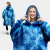 Joyfy Wearable Blanket Hoodie for Kids Adults, Christmas Oversized Flannel Fleece Sweatshirt Blanket, Cozy Blanket Birthday Gift for Family Girls Boys - 3 of 4