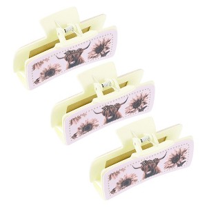 Unique Bargains Women's Highland Cattle Hair Clips 3 Pcs - 1 of 4