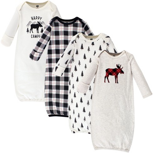 Hudson Baby Infant Unisex Cotton Gowns Moose 0 6 Months Target