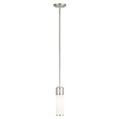 Livex Lighting Weston 1 - Light Pendant in  Polished Nickel