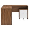 Modway Transmit Wood Desk and File Cabinet Set - 2 of 4