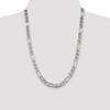 Black Bow Jewelry Mens 7.75mm Sterling Silver Solid Figaro Anchor Chain Necklace - 2 of 4