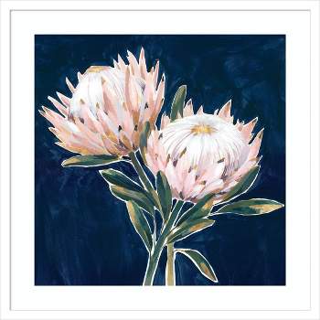 25" x 25" King Protea Flowers by Isabelle Z Wood Framed Wall Art Print - Amanti Art