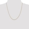 Black Bow Jewelry 1.1mm 14k Yellow Gold Solid Flat Cable Chain Necklace - 2 of 4