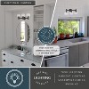 VAXCEL Marshall 3 Light LED Compatible Black Transitional Bathroom Vanity Wall Fixture Clear Glass - 2 of 4