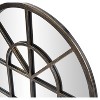 Howard Elliott Arched Windowpane Metal Mirror Oil Rubbed Bronze: Modern Style, 41x29", No Assembly Required - image 4 of 4