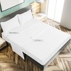 PiccoCasa 110gsm 1 Flat Sheet 1 Fitted Sheet and 2 Pillowcases Bed Sheet Set 4 Pcs - 2 of 4