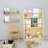 Okak Wood Shelves, Storage Shelves with 3 Tiers, Small Bookcase for Books and CDs, Storage Organizer for Living Room, Bedroom, Office, Natural - 2 of 4