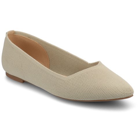 Женские платья Journee Collection Journee Women's Minnah Knit Dress Flats, Taupe 8