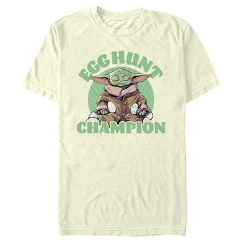Men's Star Wars: The Mandalorian Easter Grogu Egg Hunt Champion T-Shirt