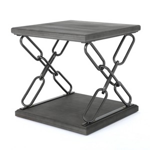 Tiomoid Industrial Side Table Gray - Christopher Knight Home