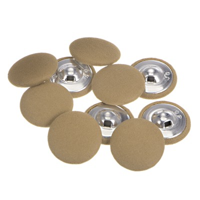 Unique Bargains Round Metal Sewing Cloth Covered Button 10 Pcs
