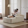 Whisen Modern Corduroy Single Sleeper Sofa & Chaise Lounge Chair & Daybed with Accent Pillows, No Assembly Required - 2 of 4