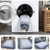 Machine Washable Runner Rug Modern Border Low Pile Non-Shedding Soft Gradient Faux Wool Print Entryway Bathroom - 3 of 4