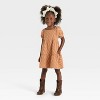 Toddler Girls' Floral Printed Woven Dress - Cat & Jack™ Yellow - 3 of 3
