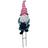 Northlight Gardening Gnome Spring Yard Sign Garden Stake - 21.25" - Blue - image 4 of 4