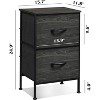 Nightstand Set of 2, 2 Drawer Dresser for Bedroom, End Table for Bedroom, College Dorm - 2 of 4
