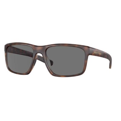 Native - Wells Unisex Polarized Sunglasses - Tortoise Frame - Gray Lens