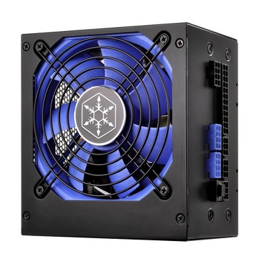 SilverStone Technology 700W ATX single +12V rails with 54A output Silent 120mmFan with 18dBA efficiency 80Plus   cable 140mm depth 4x8/6pin PCI-E.