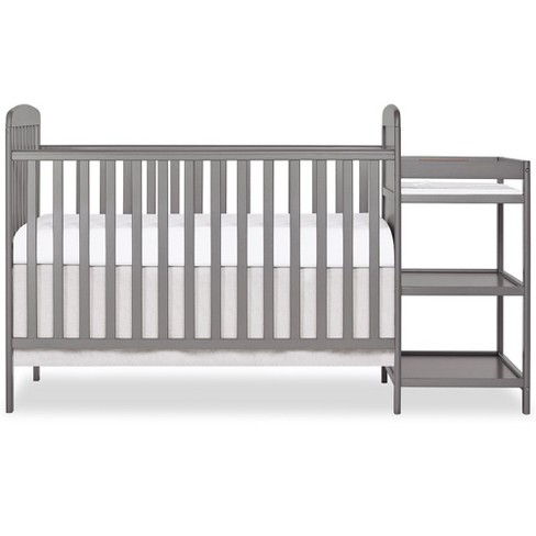 Dream On Me Anna 4 In 1 Full size Crib And Changing Table Combo In Steel Grey Target