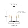 Capital Lighting Avant 6 - Light Chandelier in  Aged Brass/Black - 4 of 4