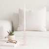 Glass Taper Candle Holder - Modern Decorative Candlestick for Home, Office, Bedroom & Living Room - Elegant Tall Contemporary Accent Decor - 3 of 4