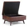 CAVINAS Faux Leather Storage Ottoman Bench with Versatile Use and Safety Hinge,Modern Storage Ottoman,Storage Benches for Living Room,Bedroom - 2 of 4