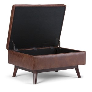 NicBex Faux Leather Storage Ottoman Bench,Upholstered Storage Ottoman with Versatile Use and Safety Hinge,Storage Bench for Living Room,Bedroom - 1 of 4