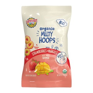 Earth's Best Melty Hoops Baby Food - Strawberry & Mango - 0.7oz - 1 of 4