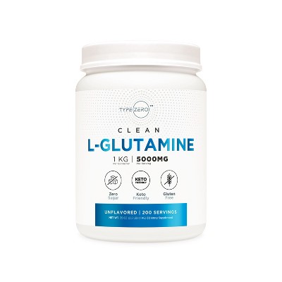 TypeZero L-Glutamine (1 Kilogram, Unflavored)