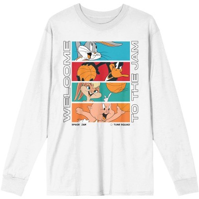 Welcome To The Jam Space Jam 2 Classic White Long Sleeve Tee : Target