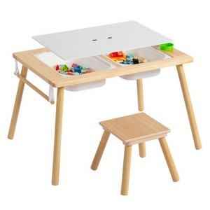 Karl Home Kids Desk And Chair Set With Dual Storage Boxes - 1 of 4