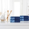 Charming Floral Accent Cotton Towel Set by Blue Nile Mills - 2 of 4