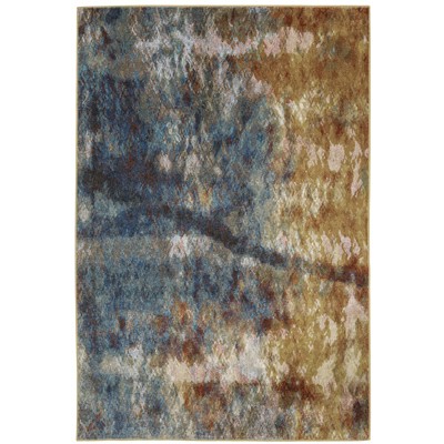Oriental Weavers Venice 8123X Blue/ Gold Indoor Area Rug - 3'10" x 5'5"