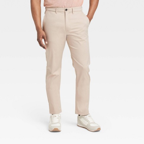 Men's Slim Fit Tech Chino Pants - Goodfellow & Co™ Light Taupe 38x30 :  Target