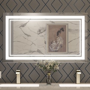 Keonjinn LED Front Light Bathroom Vanity Wall Mirror, 3 Color Temperatures, Anti-fog - 1 of 4