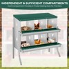 Chicken Nesting Boxes, Two-Tier Metal Chicken Egg Laying Box,Large Vented Holes for Egg Collection - 2 of 4