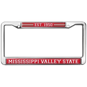 Mississippi Valley State School Logo Full Size Standard License Plate Metal Frame - 1 of 4