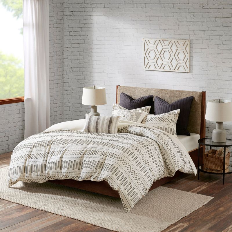 3pc Rhea Cotton Jacquard Mini Comforter & Sham Set , 3 of 11
