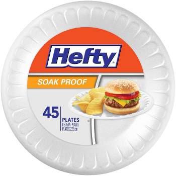  Hefty Deluxe Large Round Foam Plates, 21 Count (Pack of 8), 168  Total : Health & Household