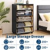 Zstar Modern Chest of Drawers, Drawers Dresser with Large Storage Unit for Bedroom, Living Room, Hallway, Natural Oak - 4 of 4