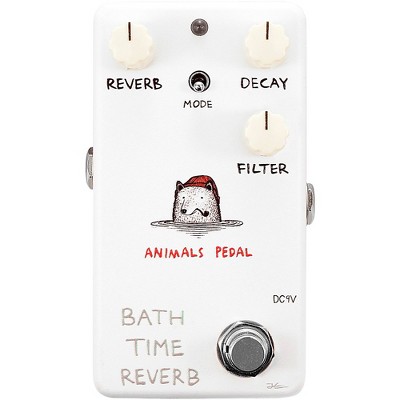 Animals Pedal Bath Time Reverb V2 Effects Pedal White