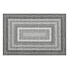 Braided Printed Pattern Rug, Soft Foldable Low Pile Non-Slip Floor Mat, Farmhouse Bordered Indoor Carpet for Living Room, Bedroom - 2 of 4