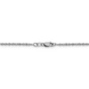 Black Bow Jewelry 1.6mm 14k White Gold Diamond Cut Fancy Singapore Chain Necklace - 4 of 4