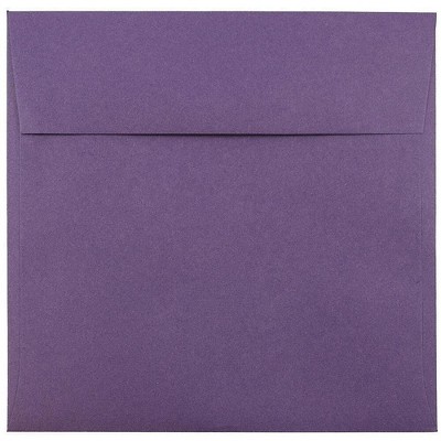 JAM Paper 8.5 x 8.5 Square Invitation Envelopes Dark Purple 563912527