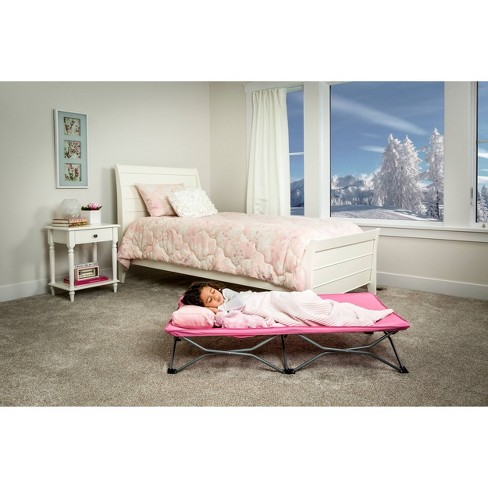 Regalo My Cot Portable Toddler Bed Includes Fitted Sheet Pink