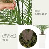 GAOMON Fake Palm Tree Faux Areca Palm Plants with Full Lifelike Palm Leaves-Tall Trapezoidal Prism White Pot - 4 of 4