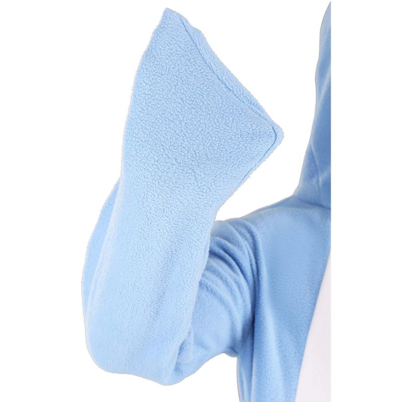 HalloweenCostumes.com One Size Fits Most   Comfy Shark Adult's Costume, White/Blue, 2 of 10