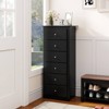 Costway 6 Drawer Chest Dresser Clothes Storage Bedroom Tall Furniture Cabinet - 2 of 4